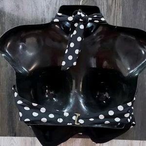 PREMIUM QUALITY Polka Dot Padded Bikini Top