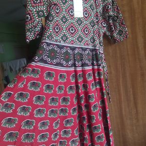 Maxi Dress Rajashthani Print.