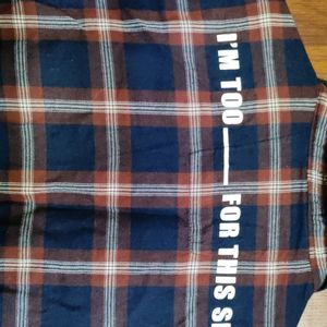 Men Brown Checked Casual Shirt