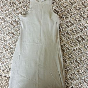 H&M Beige Bodycone Dress