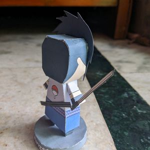 Anime Naruto Shippuden Sasuke Chibi Figurine(Paper)