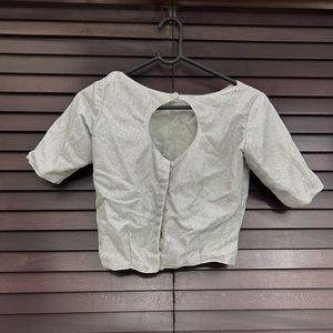 Sliver Shimmer Festive Blouse