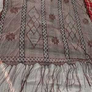 Brown Designer Dupatta