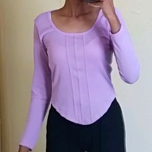 Lavander Corset Designed Top