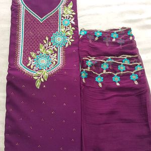 Fancy Suit With Cutwork Duptta