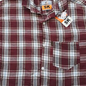 Checks Unisex Shirts Size -L