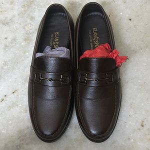 Brown Leather Formal Loafers