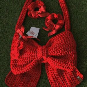 Red Bag With Bow