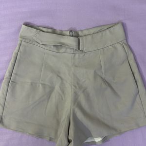 Grey High waist korean shorts