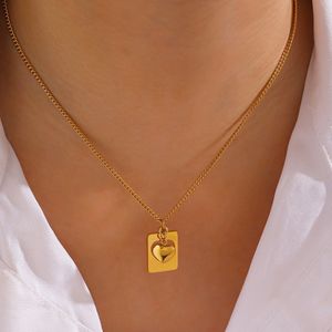 Anti Tarnish 18 K Gold Plated Heart Pendant