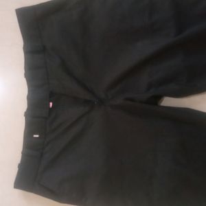 Black Korean Loose Fit Formal Trousers