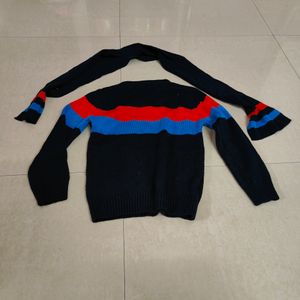 Winter Wear Sweater With Muffler