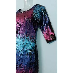 Rainbow Dress Party Wear