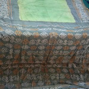 brand new chanderi silk golden border & फॉल saree