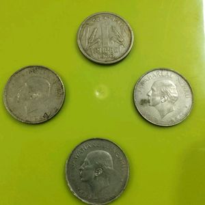 One Rupees Old Coins Pack Of 4