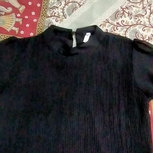 black top with turtle neck