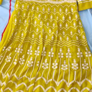 Ethnic Gown With Dupatta