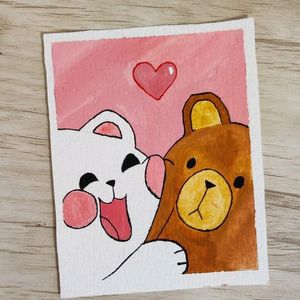 cute bears painting