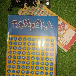 Tambola Game Board With Chits And Coins