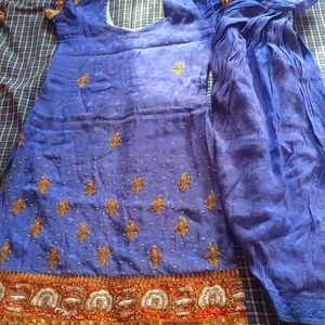 Very Beautiful Blue Salvaar Suit