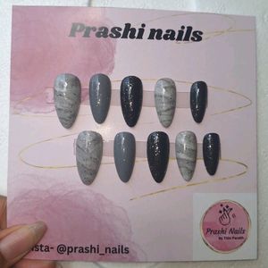 Marble Handcrafted Press On Nails (029)