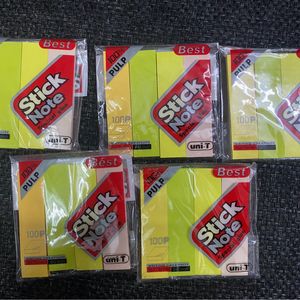 Pack Of 5 Sticky Notes - Each Pkt -4 Sticks