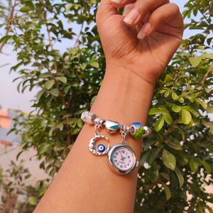 Pandora Charm Bracelet With Watch