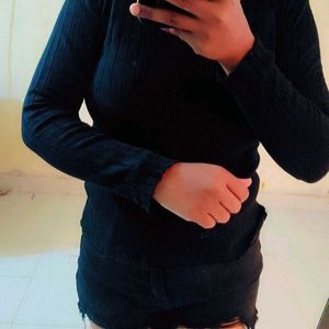 Pre Winter Black Stylish Top