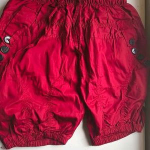 Red Cargo Shorts