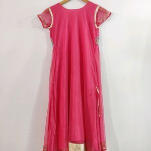 Women Pink Kurti Set