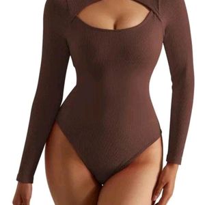 Misguided Brown Bodysuit