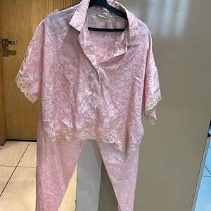 Pink Satin Nightdress