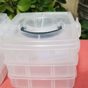 Pack Of 2 Plastic Organizers