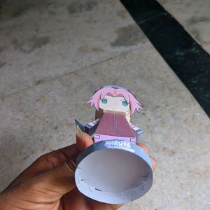 Anime Naruto Shippuden Sakura Chibi Figurine(Paper)