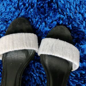 Black and White Pencil Heel Stilletoes