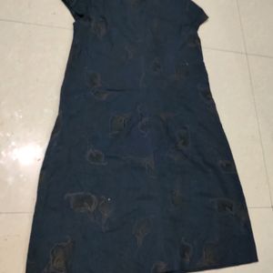 Navy Blue Straight Fit Dress 40 Bust Size