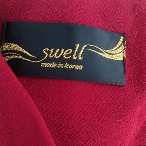 Swell Maroon A-line Dress.