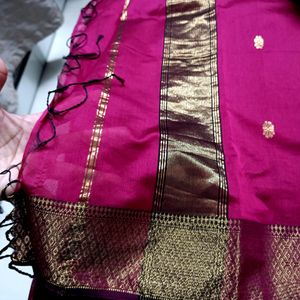 Pure Maheshwari Silk Zari Border