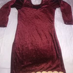 ⏬Price Drop⏬Maroon Colour Chinelle Salwar Suit