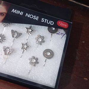 Set Of Five Not Surgical Nose Pins