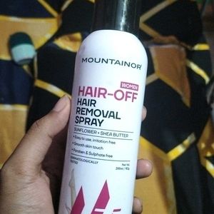 Mountain or Hair-Off Hair removal Spray