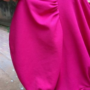 Fuschia Wrap Dress