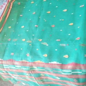 Brand new light weight thread work saree & fall