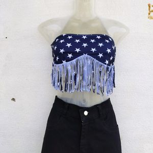 Navy Blue Bralette Top