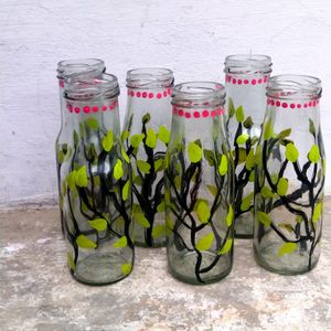 Beautiful Glass Bottles With Tight Lid