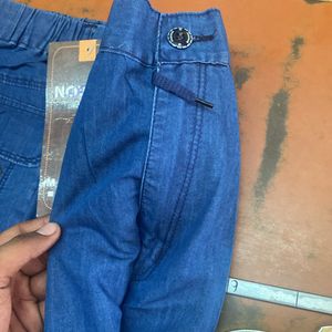 Denim Blue Cargo Pants For Men’s