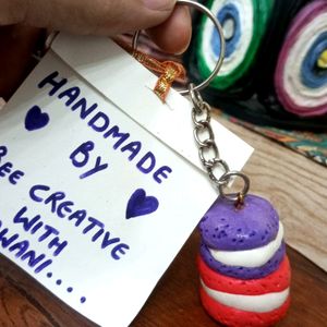 Handmade Cake Keychain