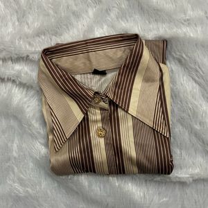 Cream Striped Shirt( Women's)