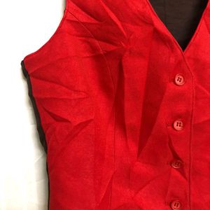 Red Formal Waistcoat