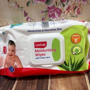 LuvLap Moisturising Wipes With Aloe Vera